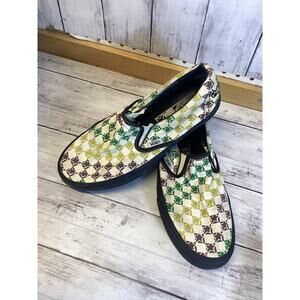 Vans Classic Slip-On Sneakers Women’s US 8.5 Colorful Patterned Canvas